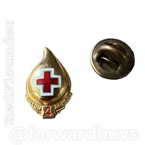 4 Gallon Blood Donor Lapel Pin